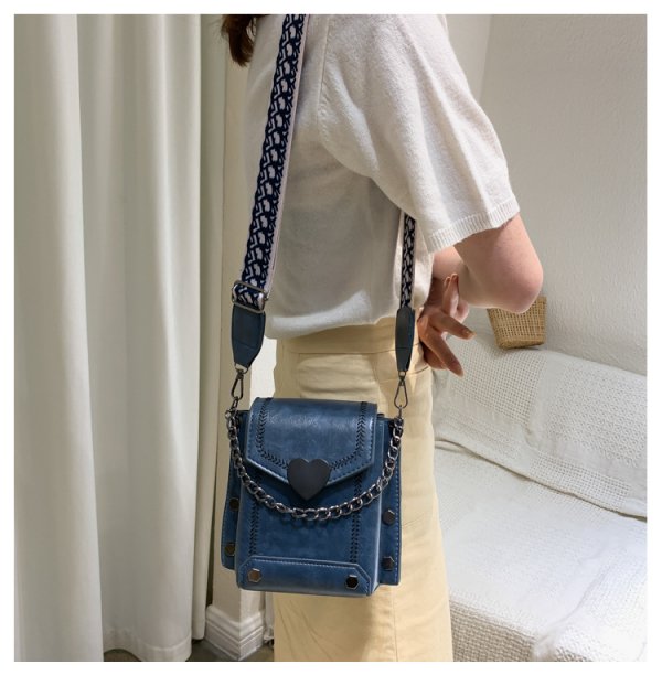 Single Shoulder Messenger Bag Pu Ladies Small Square Bag